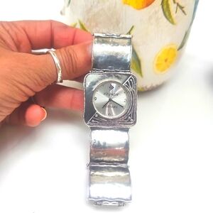 Silpada Silver Square Face Watch